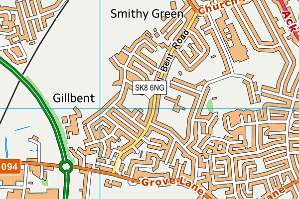 SK8 6NG map - OS VectorMap District (Ordnance Survey)