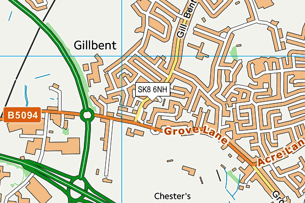 SK8 6NH map - OS VectorMap District (Ordnance Survey)