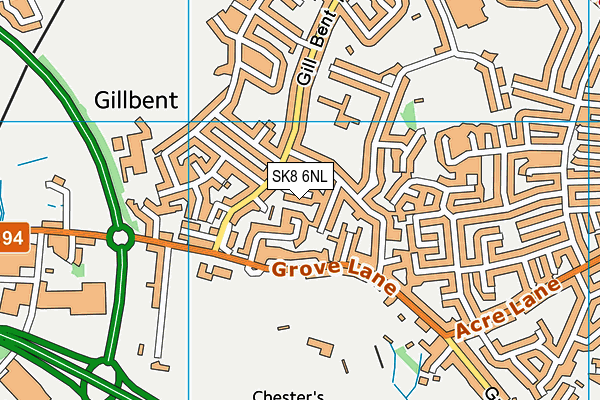 SK8 6NL map - OS VectorMap District (Ordnance Survey)