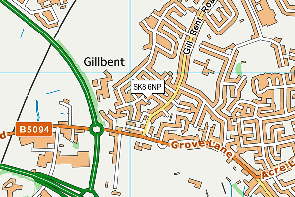 SK8 6NP map - OS VectorMap District (Ordnance Survey)