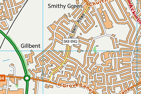 SK8 6NQ map - OS VectorMap District (Ordnance Survey)