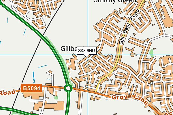 SK8 6NU map - OS VectorMap District (Ordnance Survey)