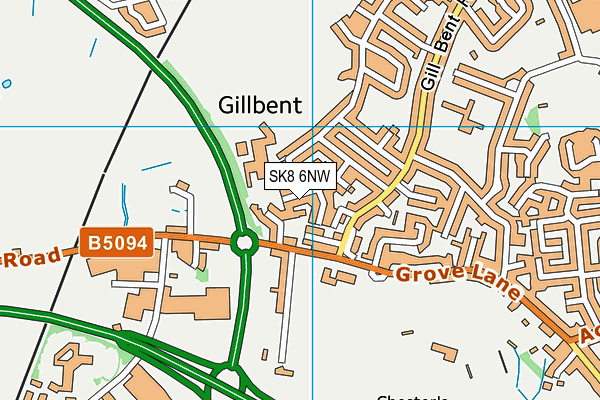 SK8 6NW map - OS VectorMap District (Ordnance Survey)