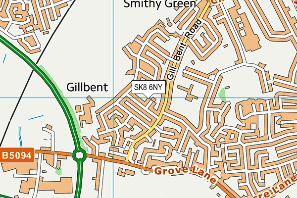 SK8 6NY map - OS VectorMap District (Ordnance Survey)