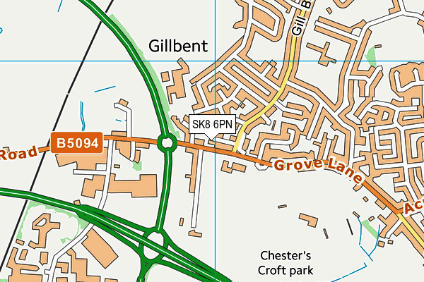 SK8 6PN map - OS VectorMap District (Ordnance Survey)