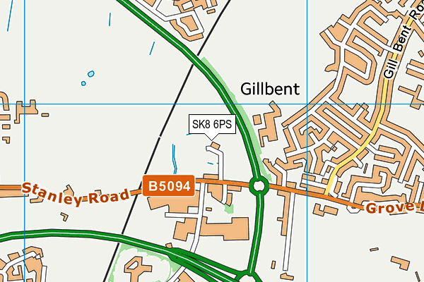 SK8 6PS map - OS VectorMap District (Ordnance Survey)