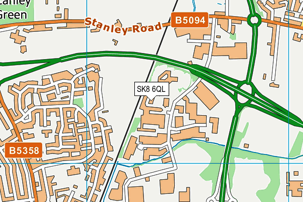 SK8 6QL map - OS VectorMap District (Ordnance Survey)