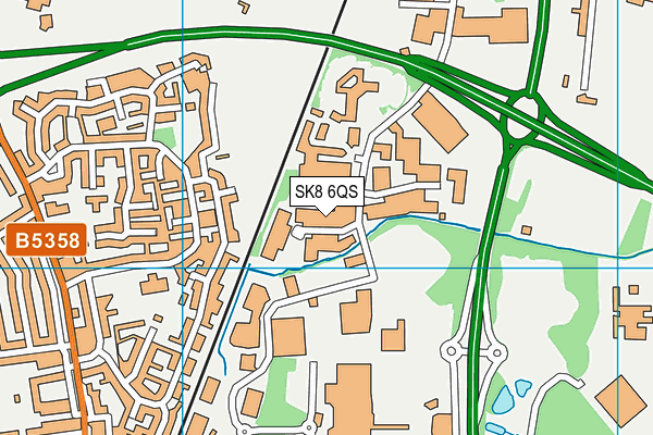 SK8 6QS map - OS VectorMap District (Ordnance Survey)