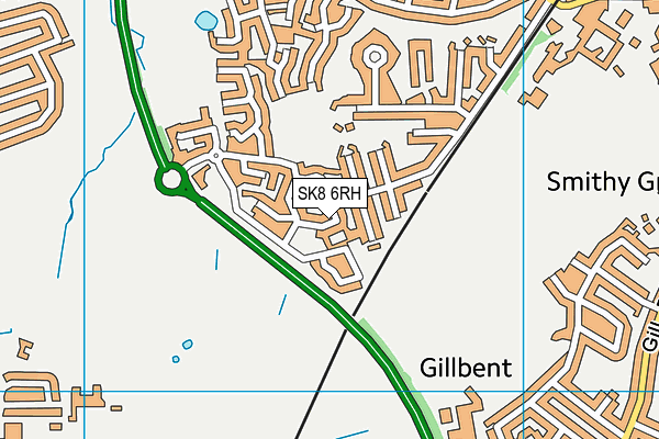 SK8 6RH map - OS VectorMap District (Ordnance Survey)