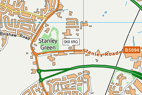 SK8 6RQ map - OS VectorMap District (Ordnance Survey)