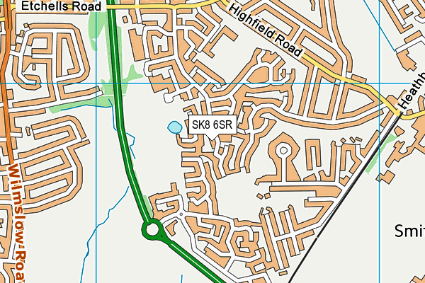 SK8 6SR map - OS VectorMap District (Ordnance Survey)