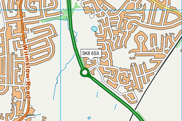 SK8 6SX map - OS VectorMap District (Ordnance Survey)