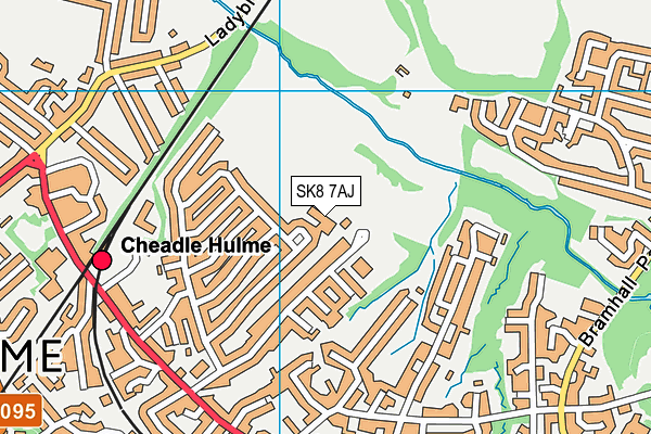SK8 7AJ map - OS VectorMap District (Ordnance Survey)
