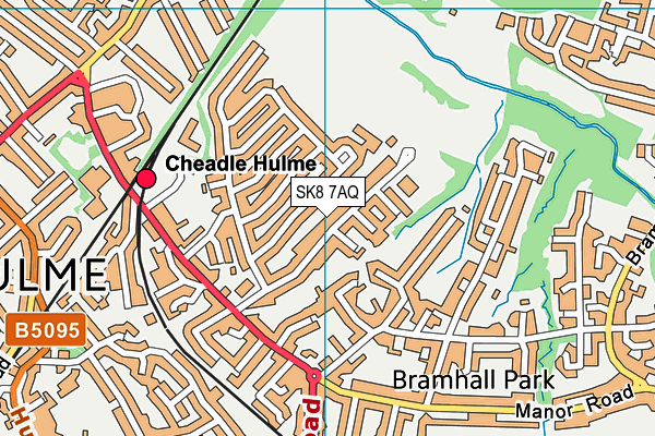 SK8 7AQ map - OS VectorMap District (Ordnance Survey)