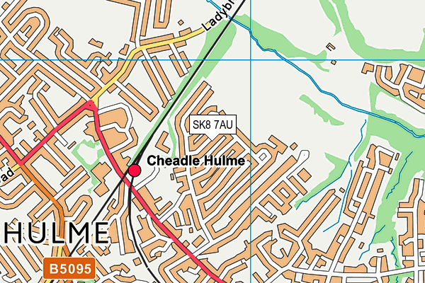 SK8 7AU map - OS VectorMap District (Ordnance Survey)