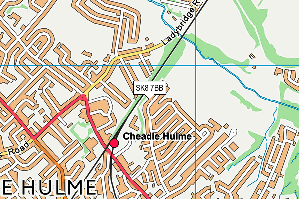 SK8 7BB map - OS VectorMap District (Ordnance Survey)