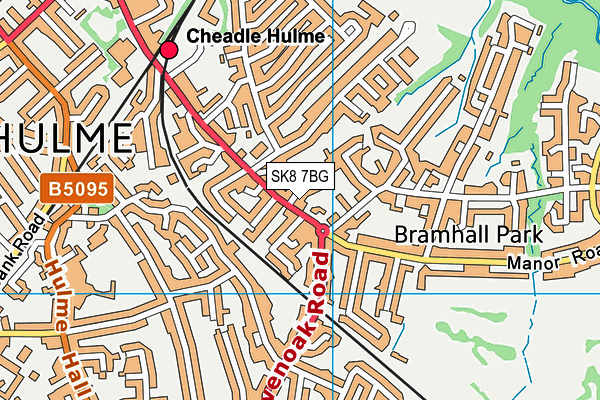 SK8 7BG map - OS VectorMap District (Ordnance Survey)