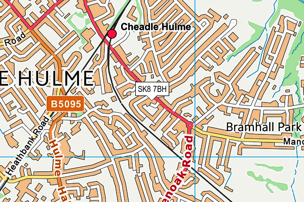 SK8 7BH map - OS VectorMap District (Ordnance Survey)