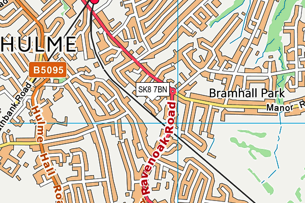 SK8 7BN map - OS VectorMap District (Ordnance Survey)