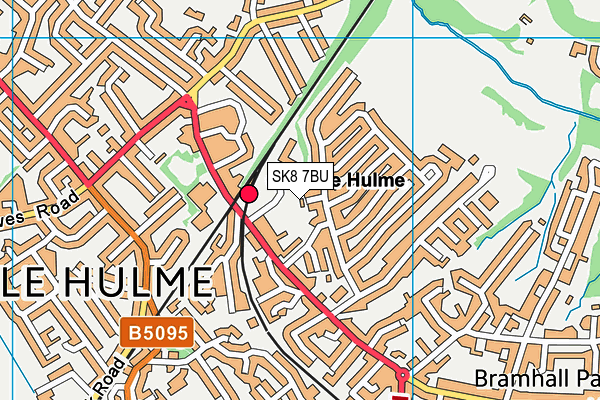 SK8 7BU map - OS VectorMap District (Ordnance Survey)