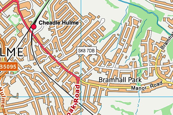 SK8 7DB map - OS VectorMap District (Ordnance Survey)