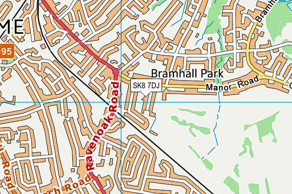 SK8 7DJ map - OS VectorMap District (Ordnance Survey)