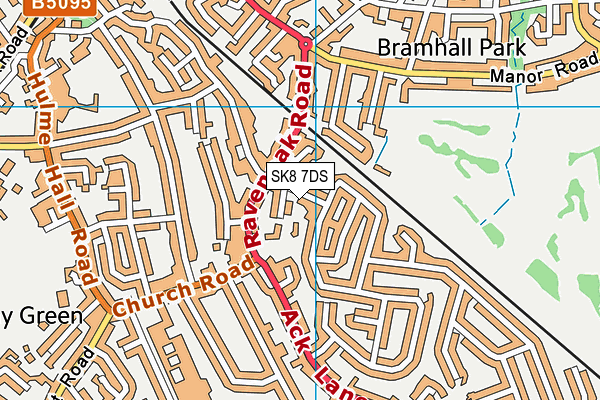 SK8 7DS map - OS VectorMap District (Ordnance Survey)