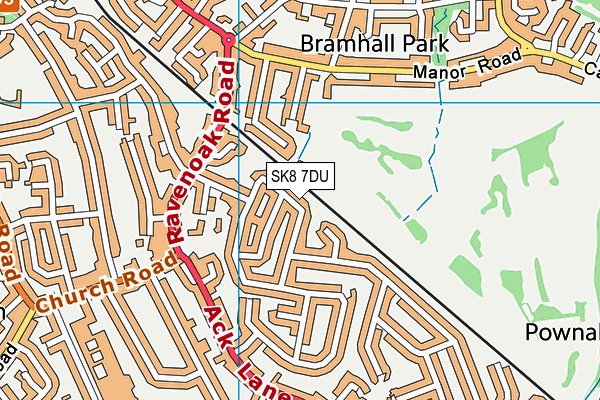 SK8 7DU map - OS VectorMap District (Ordnance Survey)