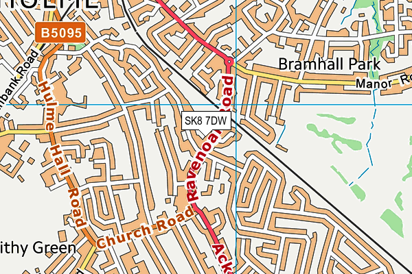SK8 7DW map - OS VectorMap District (Ordnance Survey)