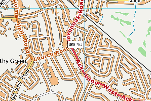 SK8 7EJ map - OS VectorMap District (Ordnance Survey)