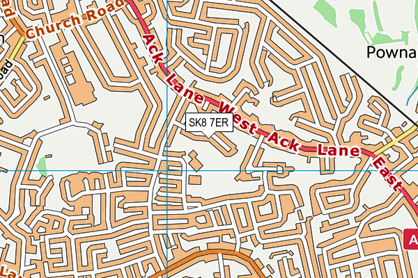 SK8 7ER map - OS VectorMap District (Ordnance Survey)