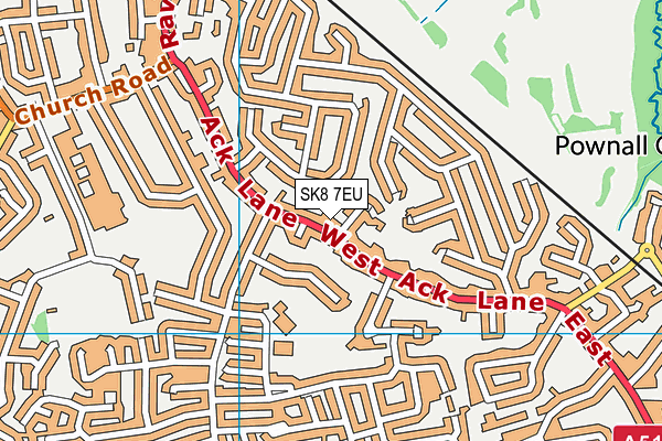SK8 7EU map - OS VectorMap District (Ordnance Survey)