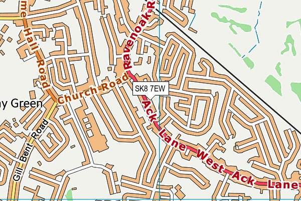 SK8 7EW map - OS VectorMap District (Ordnance Survey)