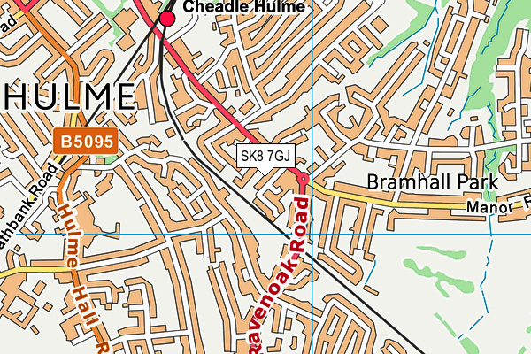 SK8 7GJ map - OS VectorMap District (Ordnance Survey)