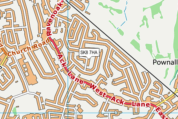 SK8 7HA map - OS VectorMap District (Ordnance Survey)