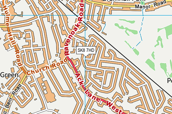 SK8 7HD map - OS VectorMap District (Ordnance Survey)