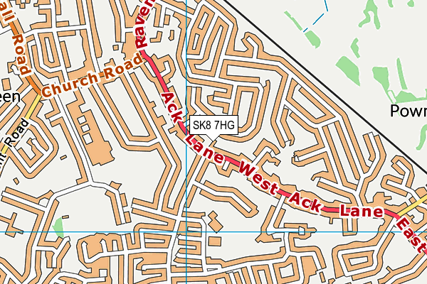 SK8 7HG map - OS VectorMap District (Ordnance Survey)