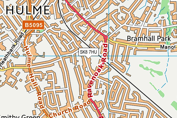 SK8 7HU map - OS VectorMap District (Ordnance Survey)