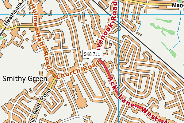SK8 7JL map - OS VectorMap District (Ordnance Survey)