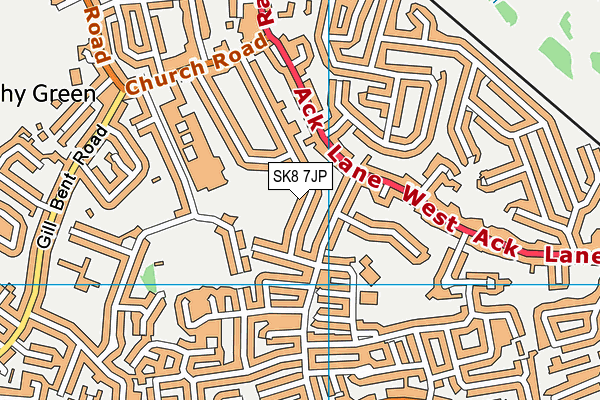 SK8 7JP map - OS VectorMap District (Ordnance Survey)