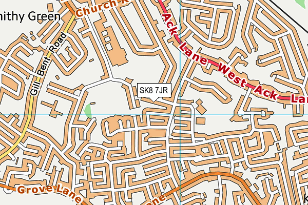 SK8 7JR map - OS VectorMap District (Ordnance Survey)