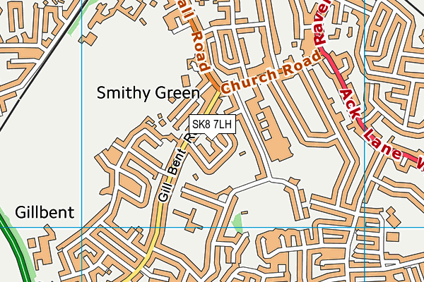 SK8 7LH map - OS VectorMap District (Ordnance Survey)