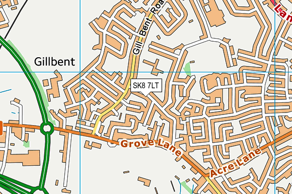 SK8 7LT map - OS VectorMap District (Ordnance Survey)