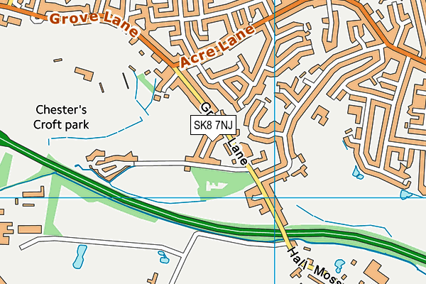 SK8 7NJ map - OS VectorMap District (Ordnance Survey)