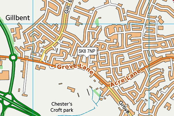 SK8 7NP map - OS VectorMap District (Ordnance Survey)