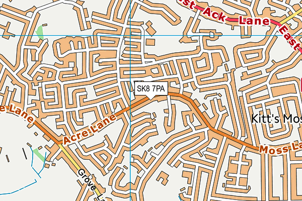 SK8 7PA map - OS VectorMap District (Ordnance Survey)