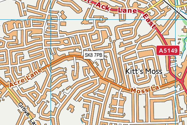SK8 7PB map - OS VectorMap District (Ordnance Survey)