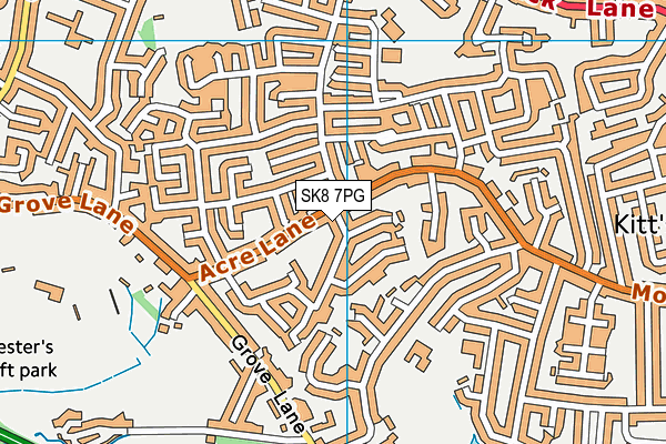 SK8 7PG map - OS VectorMap District (Ordnance Survey)