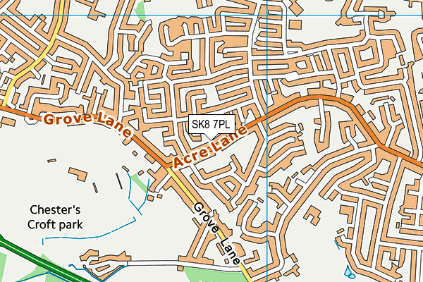 SK8 7PL map - OS VectorMap District (Ordnance Survey)