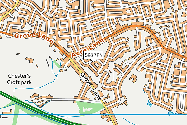 SK8 7PN map - OS VectorMap District (Ordnance Survey)